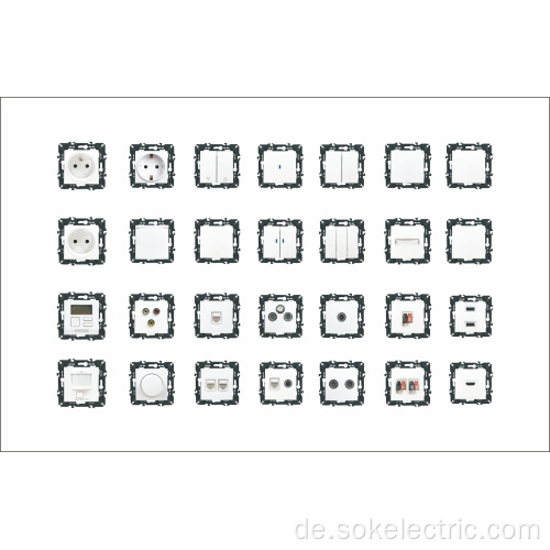 Residenter schraubenloser Anschluss 16A Single 2-Pin Power Socket